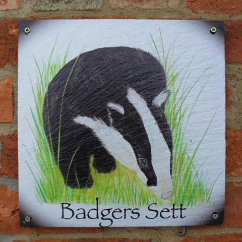 Badgers Sett Door Sign