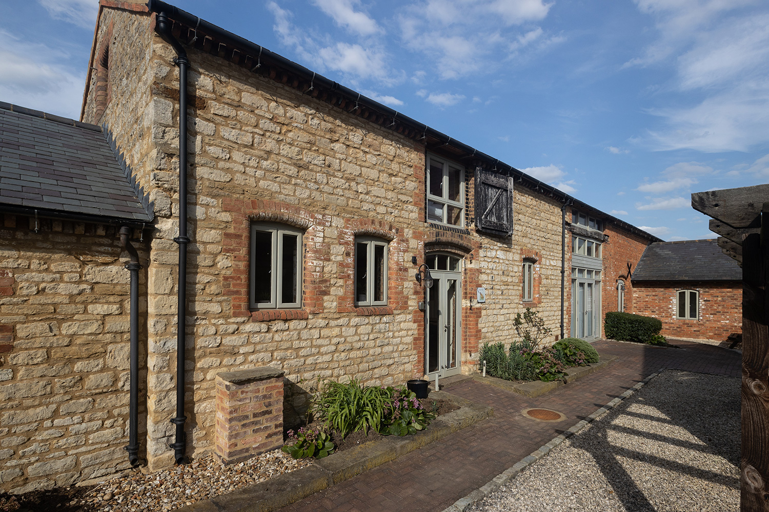 front of cottage